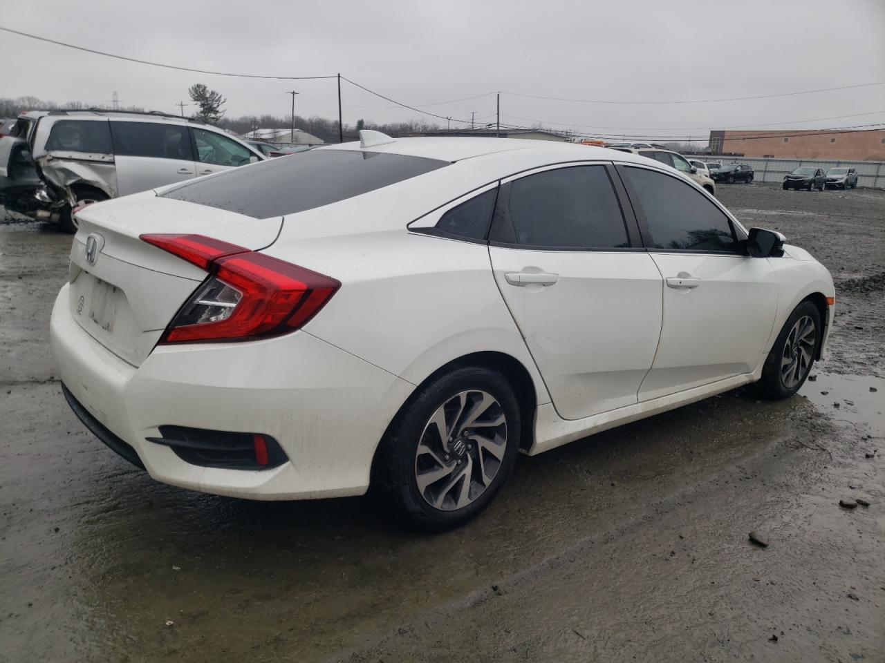 2017 Honda Civic VIN 2HGFC2F76HH555030 Copart auction photo, rear end / undercarriage damage thumbnail 3