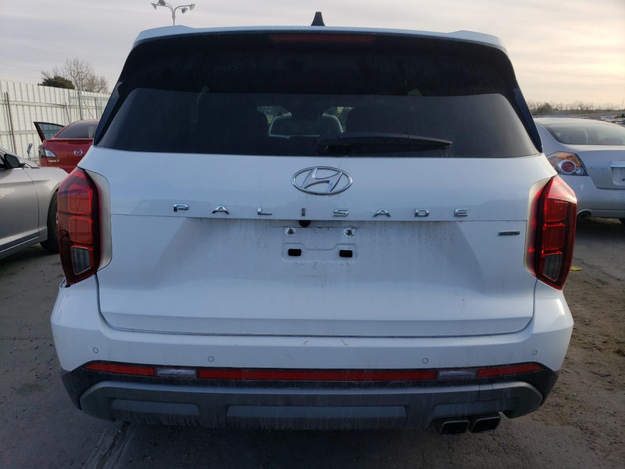 2025 Hyundai Palisade VIN KM8R2DGE3SU861481 Copart auction photo, rear end / side damage thumbnail 6