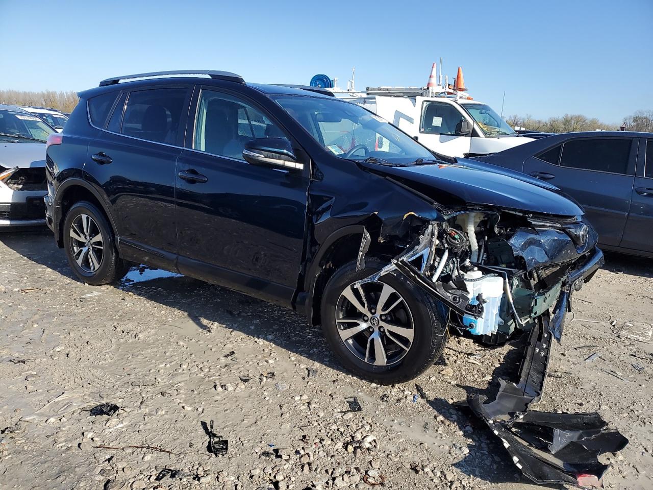 2017 Toyota RAV 4 VIN JTMRFREVXHJ706848 Copart auction photo, front end damage thumbnail 4