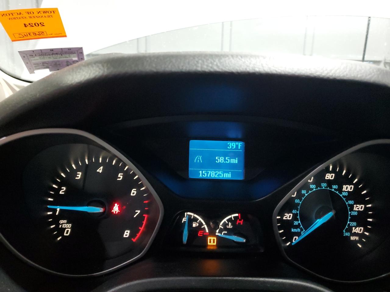 2014 Ford Focus VIN 1FADP3E22EL134271 Copart auction photo, rear end damage thumbnail 9