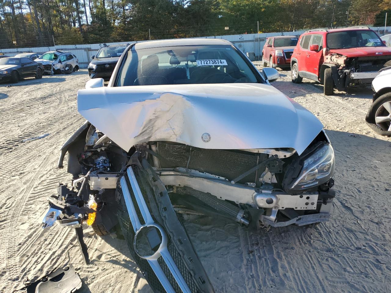 2015 Mercedes-Benz C-klasse VIN 55SWF4KB9FU010632 Copart auction photo, mechanical / front end damage thumbnail 5