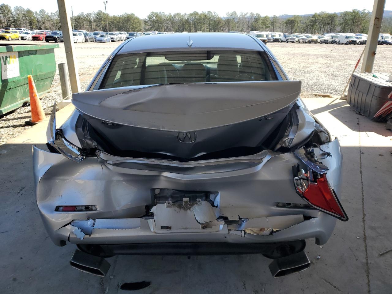2012 Acura TL VIN 19UUA8F58CA031982 Copart auction photo, rear end damage thumbnail 6
