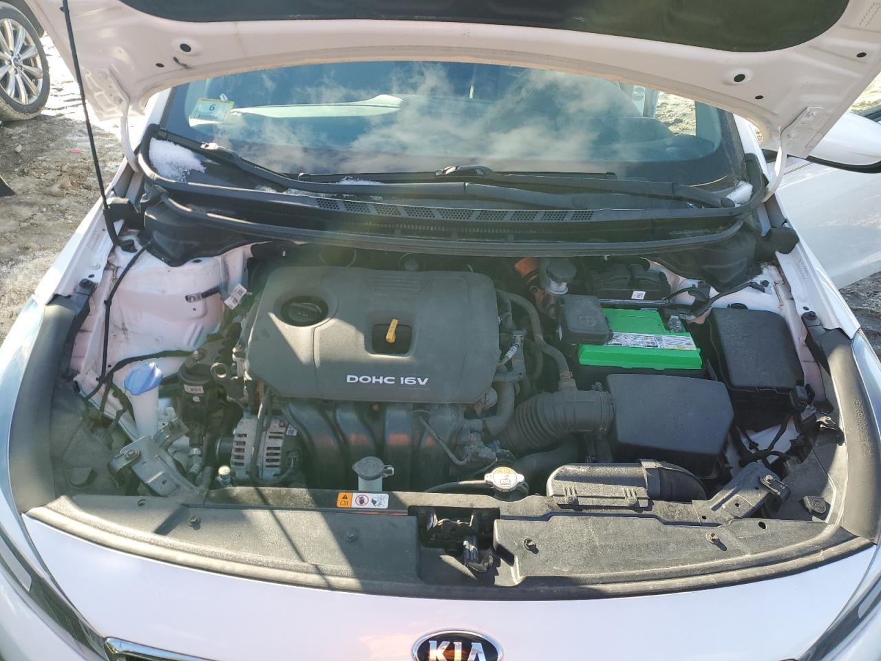2017 KIA Forte VIN 3KPFL4A75HE018680 Copart auction photo, top/roof damage thumbnail 11