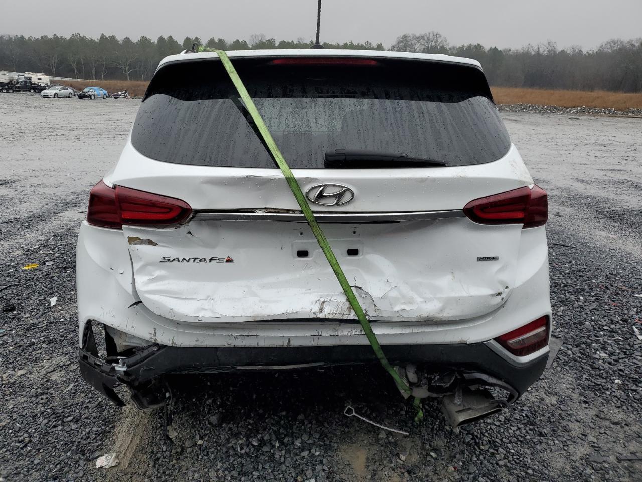 2020 Hyundai Santa Fe VIN 5NMS2CAD5LH155315 Copart auction photo, rear end / front end damage thumbnail 6