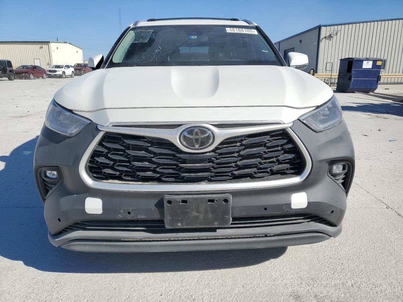 2020 Toyota Highlander VIN 5TDGZRAHXLS508216 Copart auction photo, side damage thumbnail 5