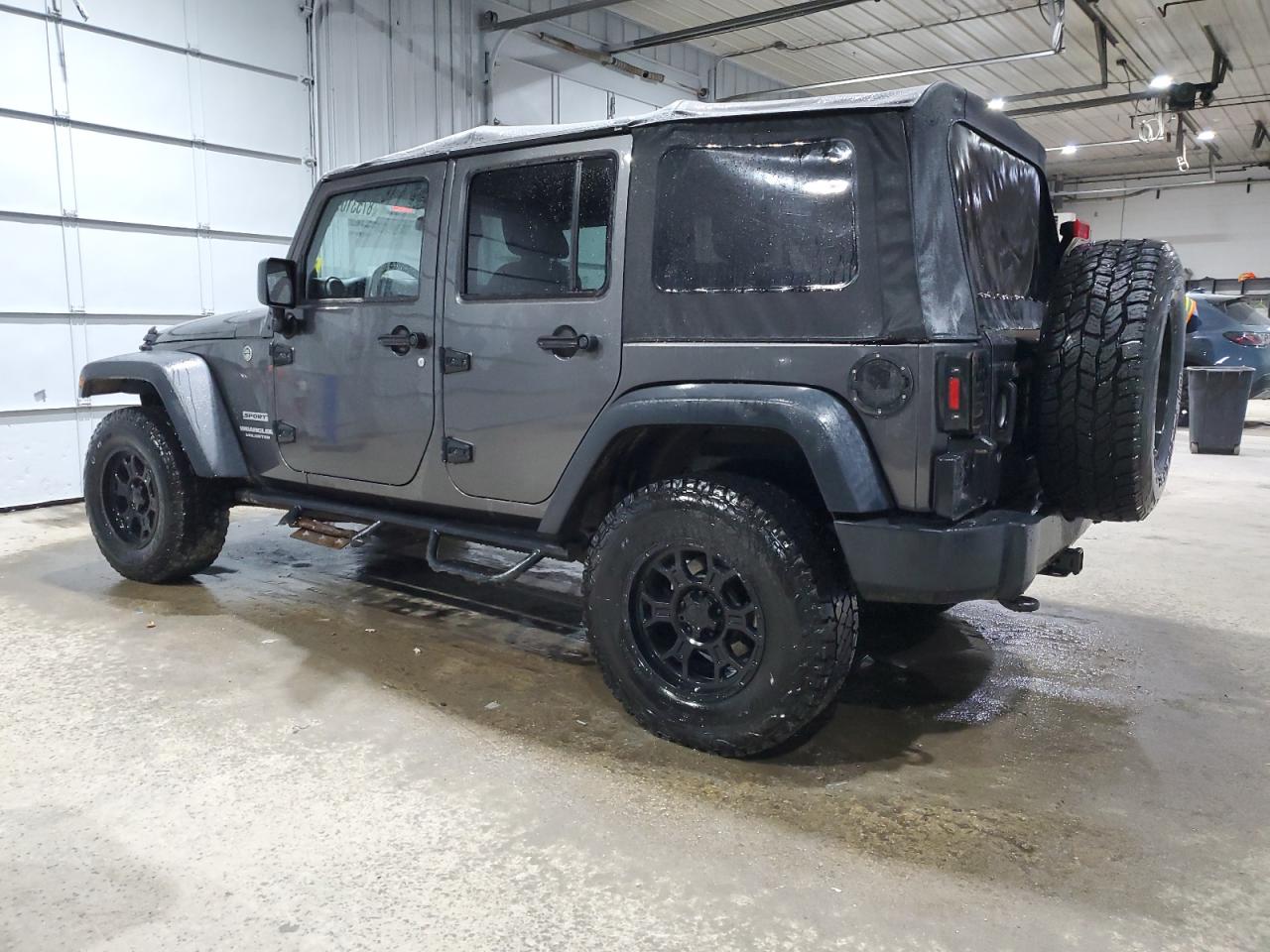 2014 Jeep Wrangler VIN 1C4HJWDG3EL227781 Copart auction photo, side / undercarriage damage thumbnail 2