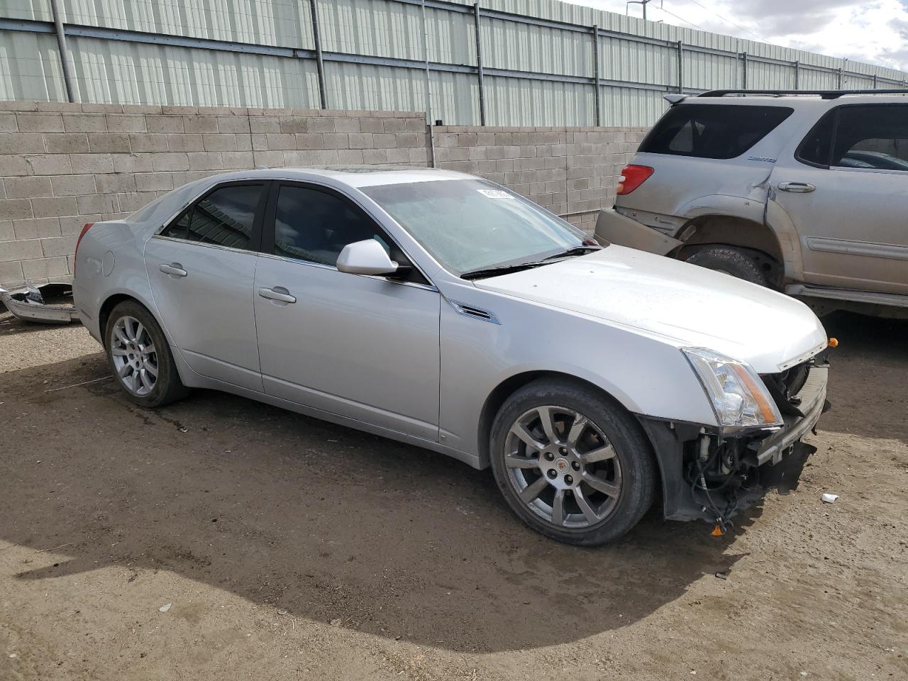 2009 Cadillac CTS VIN 1G6DJ577890150257 Copart auction photo, front end / side damage thumbnail 4