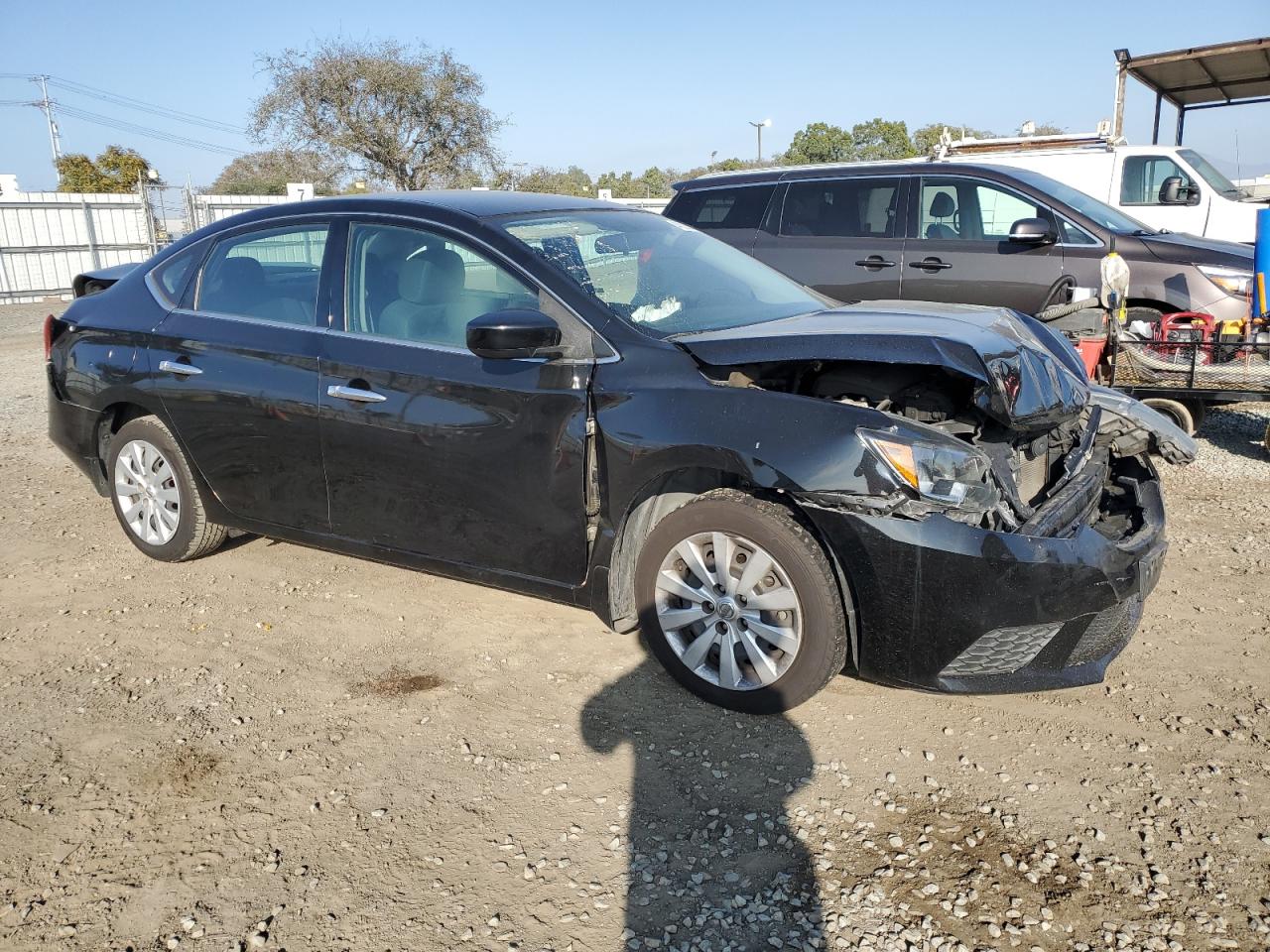 2019 Nissan Sentra VIN 3N1AB7AP4KY336880 Copart auction photo, front end / rear end damage thumbnail 4