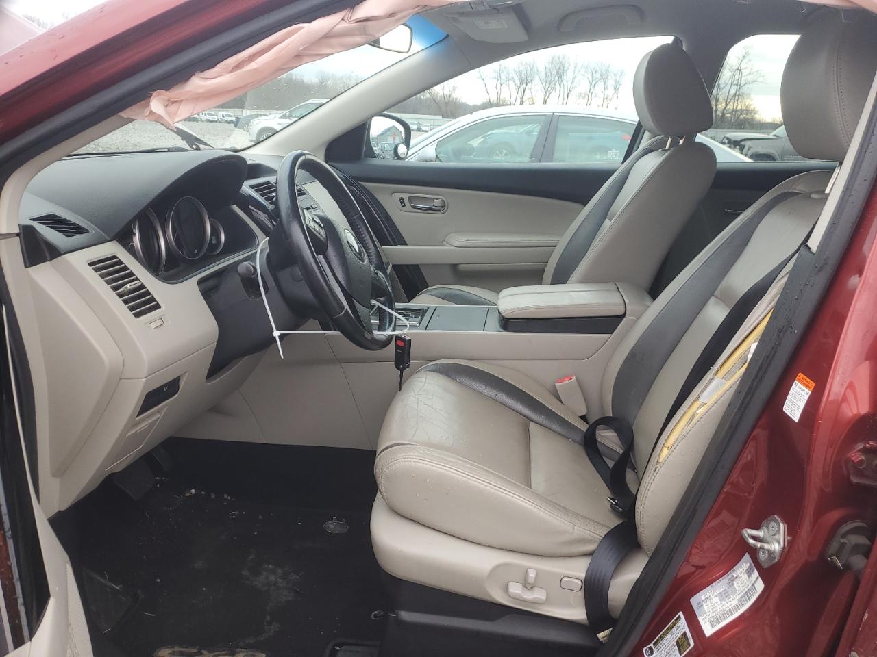2010 Mazda CX-9 VIN JM3TB2MA2A0207889 Copart auction photo, side / frame damage damage thumbnail 7