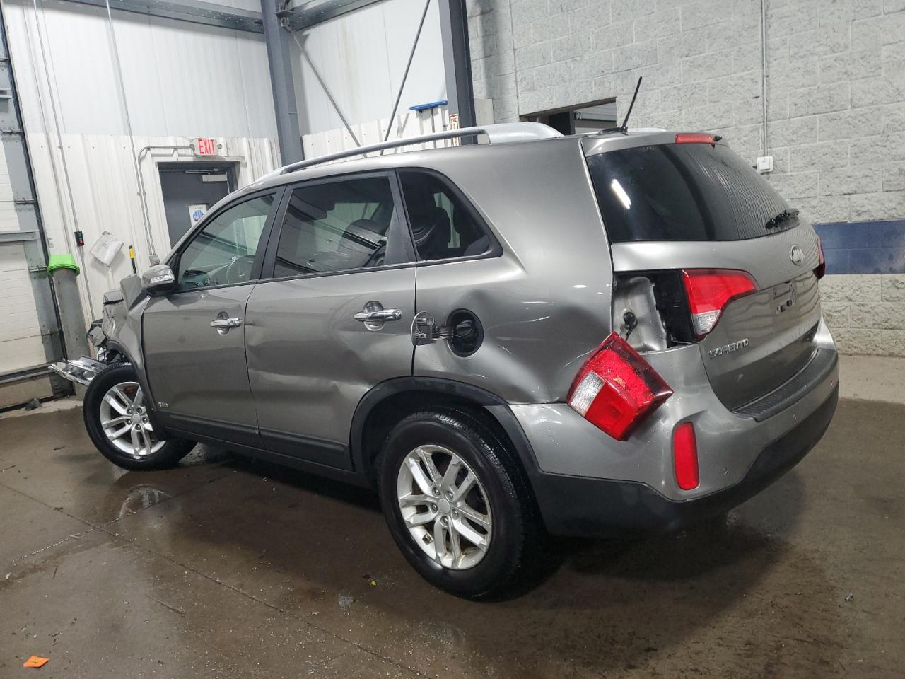 2014 KIA Sorento VIN 5XYKTDA63EG502819 Copart auction photo, all over damage thumbnail 2