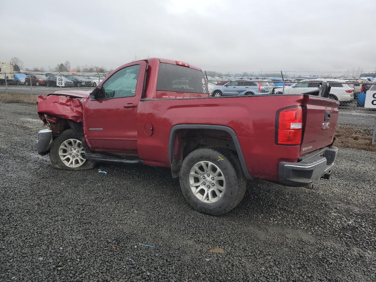 2018 GMC Sierra VIN 1GTN2MEC0JZ136734 Copart auction photo, all over damage thumbnail 2
