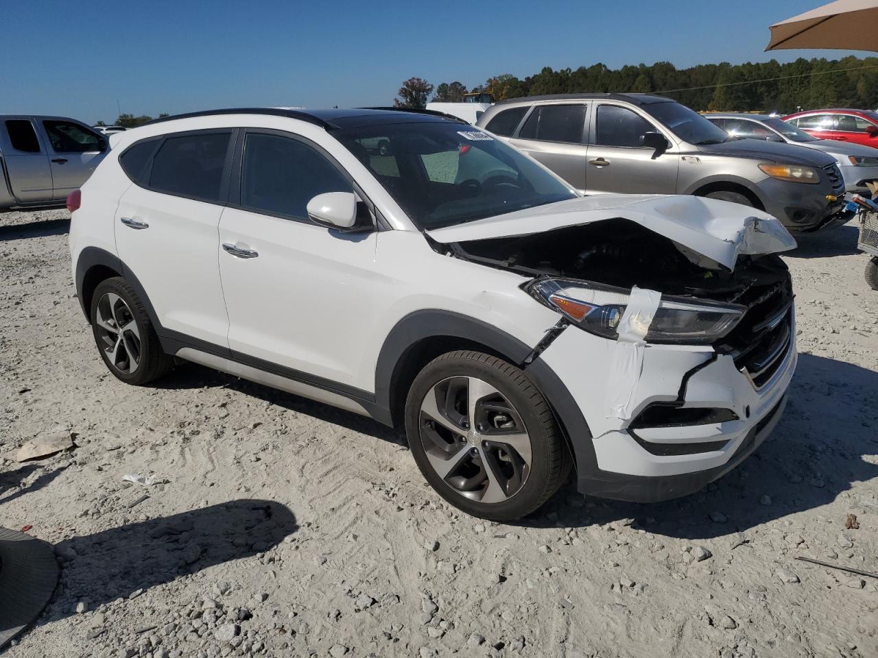 2018 Hyundai Tucson VIN KM8J33A2XJU728945 Copart auction photo, front end damage thumbnail 4