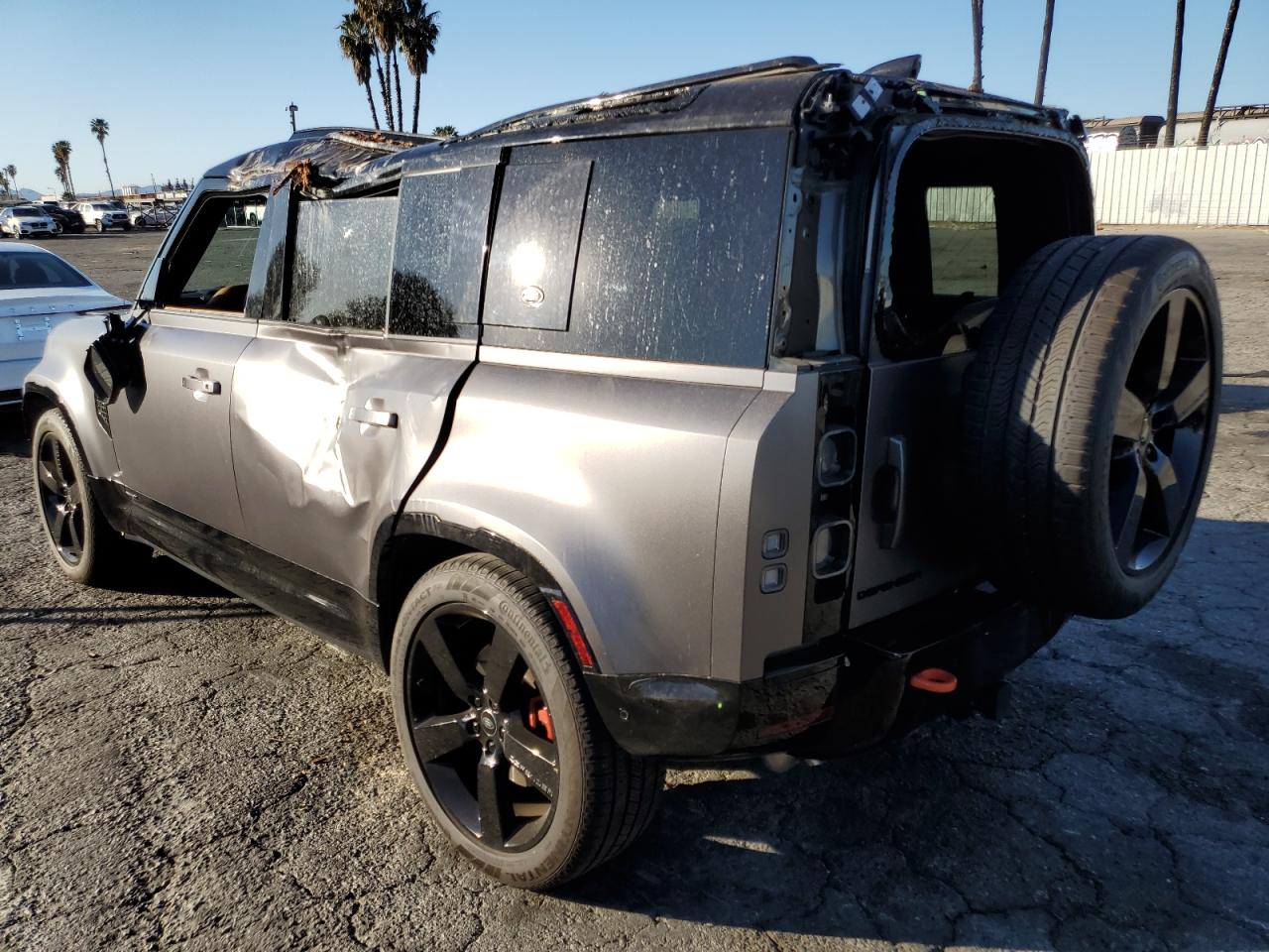 2023 Land Rover Defender VIN SALEX7EU9P2194850 Copart auction photo, all over damage thumbnail 2