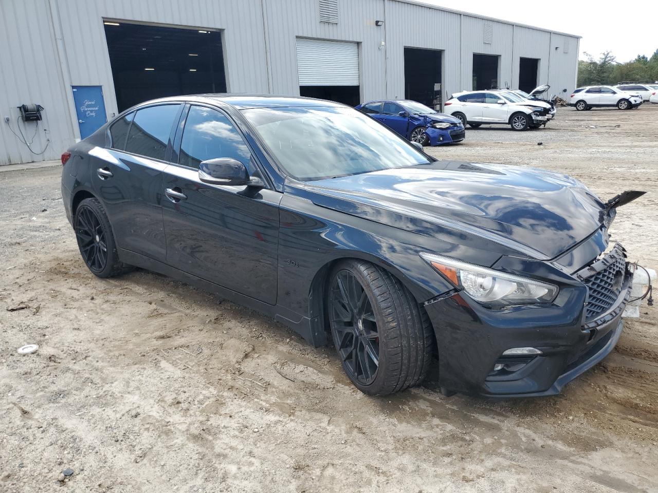 2019 Infiniti Q50 VIN JN1EV7AP5KM514260 Copart auction photo, front end damage thumbnail 4