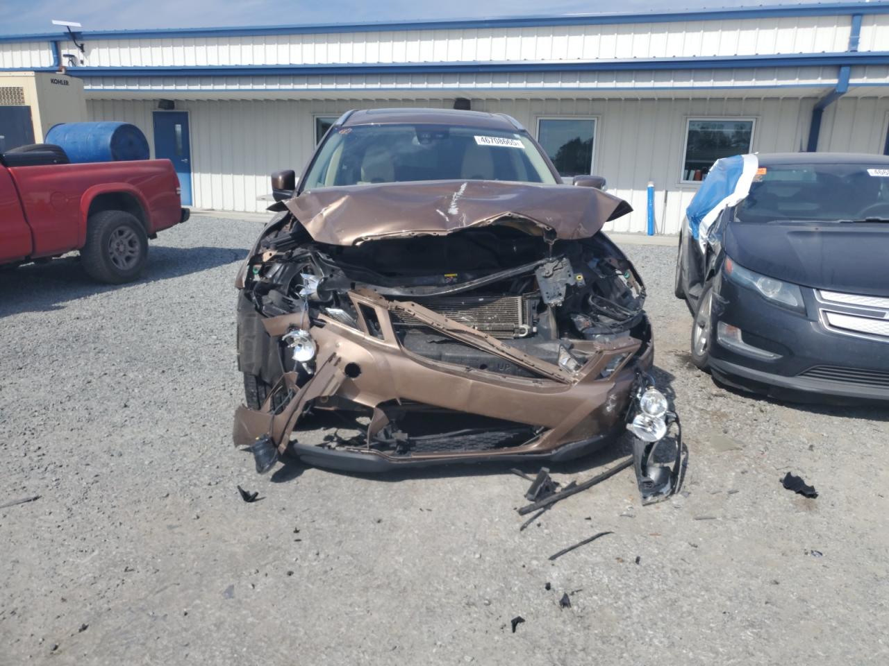 2010 Volvo XC60 VIN YV4992DZ0A2123155 Copart auction photo, front end damage thumbnail 5