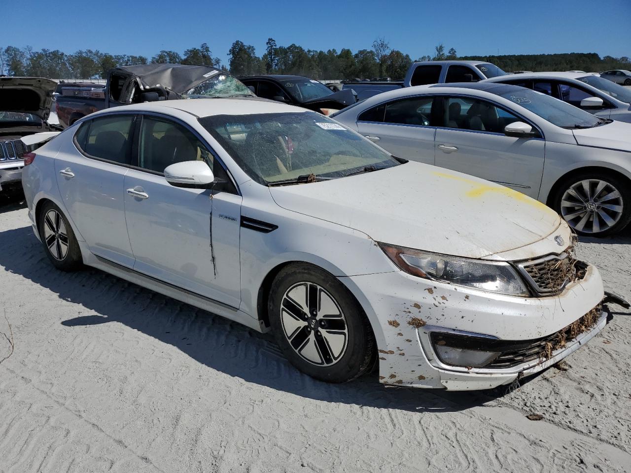 2013 KIA Optima VIN KNAGM4ADXD5061325 Copart auction photo, water/flood / side damage thumbnail 4