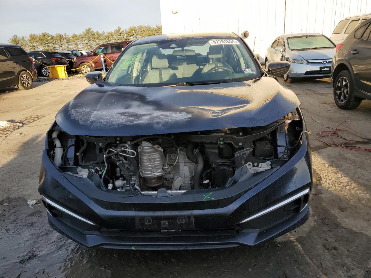 2019 Honda Civic VIN 2HGFC2F64KH602098 Copart auction photo, front end damage thumbnail 5