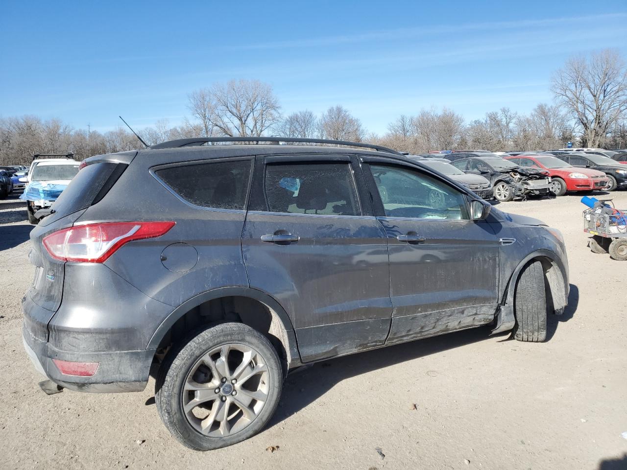 2014 Ford Escape VIN 1FMCU9GX5EUA75085 Copart auction photo, all over / undercarriage damage thumbnail 3
