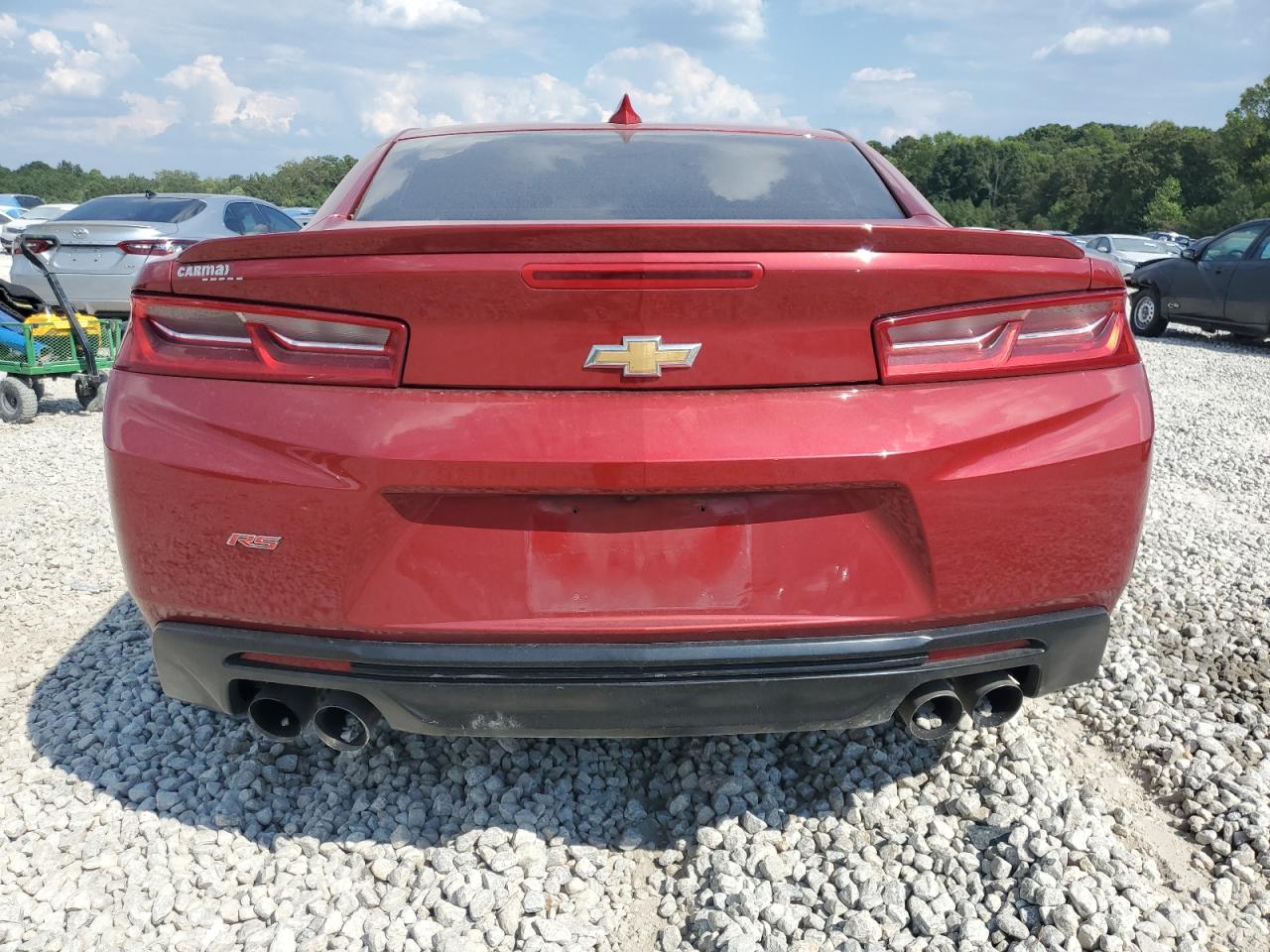2017 Chevrolet Camaro VIN 1G1FB1RS7H0109221 Copart auction photo, front end / side damage thumbnail 6