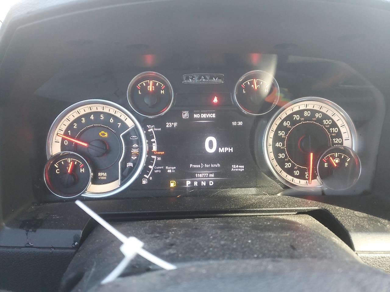 2017 RAM 1500 VIN 1C6RR7VT6HS638222 Copart auction photo, front end damage thumbnail 9