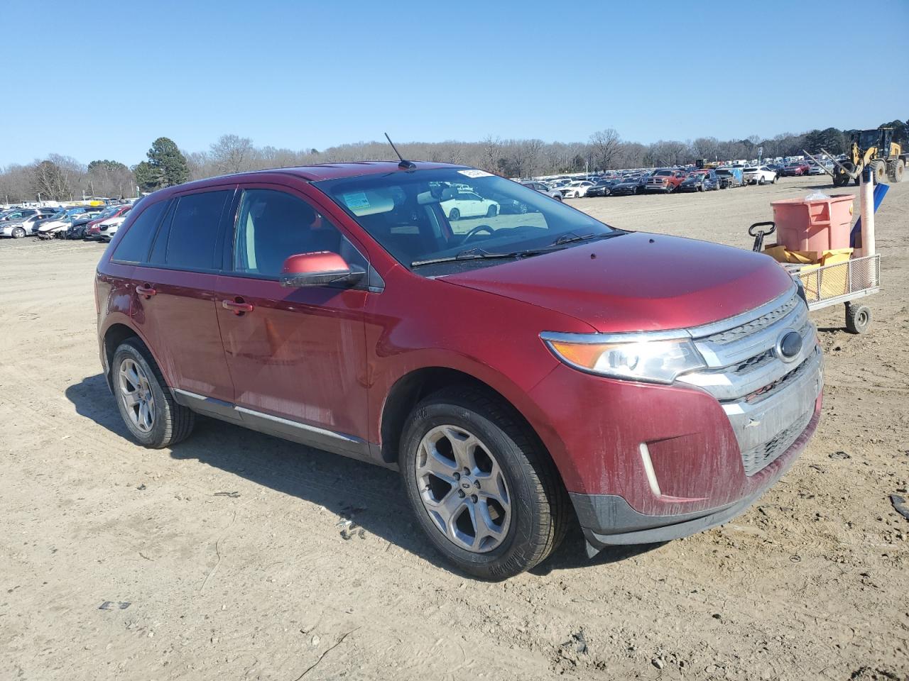 2013 Ford Edge VIN 2FMDK3JCXDBC77602 Copart auction photo, front end damage thumbnail 4