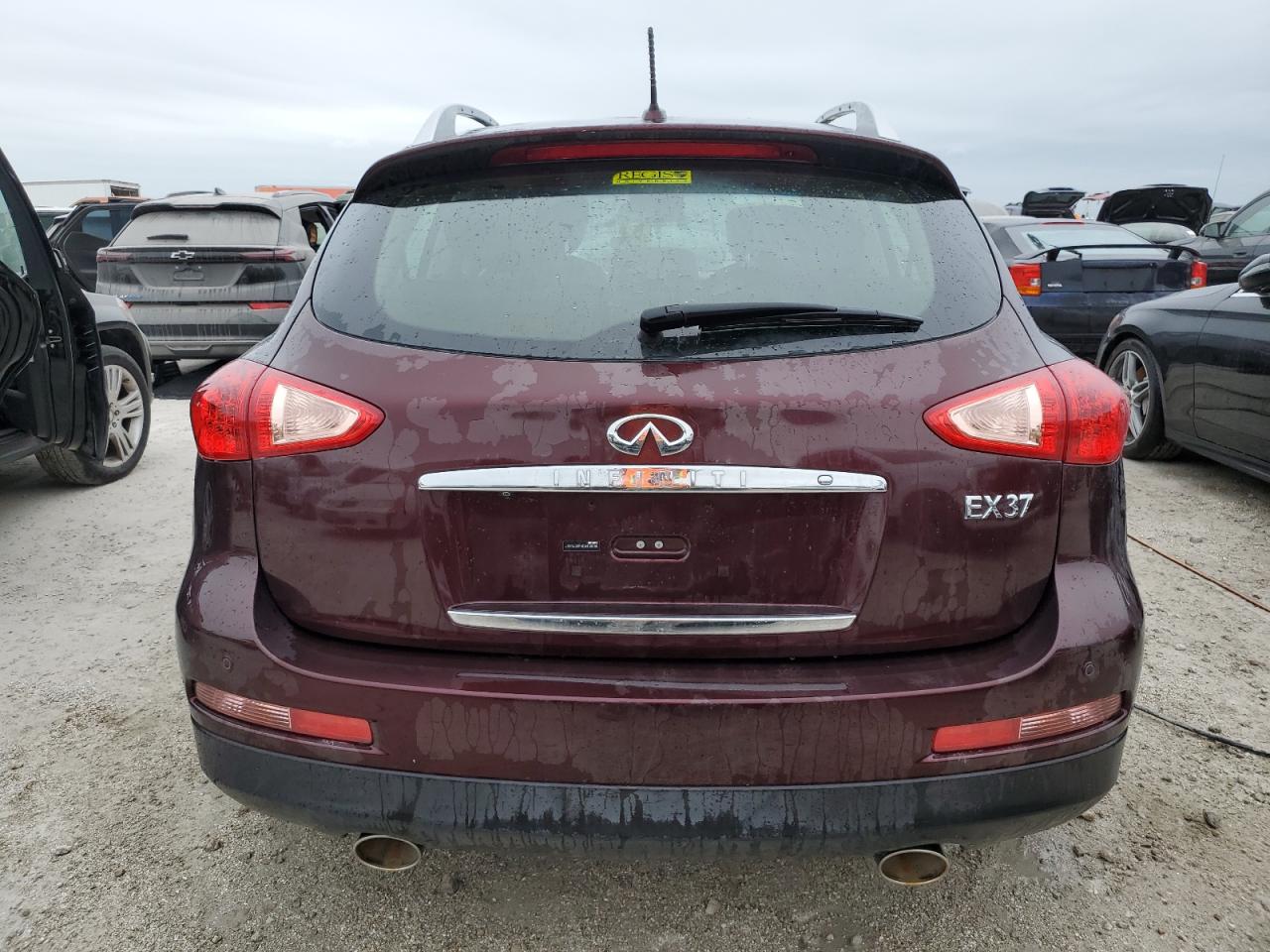 2013 Infiniti EX VIN JN1BJ0HP4DM430686 Copart auction photo, water/flood damage thumbnail 6