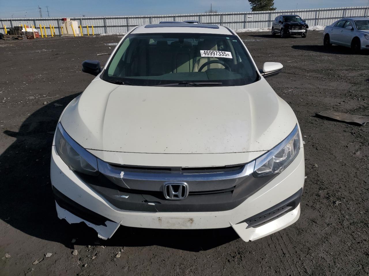 2017 Honda Civic VIN 19XFC2F77HE013963 Copart auction photo, rear end / front end damage thumbnail 5