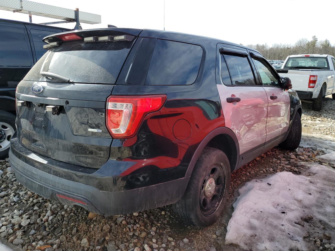 2016 Ford Explorer VIN 1FM5K8AR5GGB44734 Copart auction photo, front end / side damage thumbnail 3