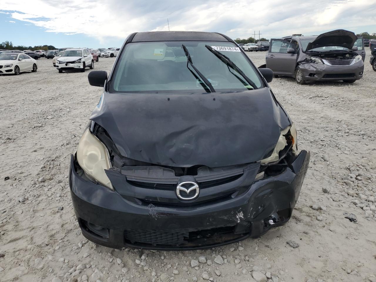 2007 Mazda 5 VIN JM1CR293870148256 Copart auction photo, front end damage thumbnail 5