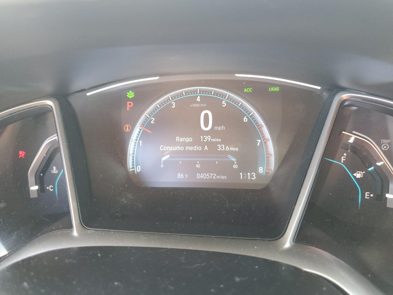 2020 Honda Civic VIN 19XFC1F37LE215220 Copart auction photo, side / minor dent/scratches damage thumbnail 9