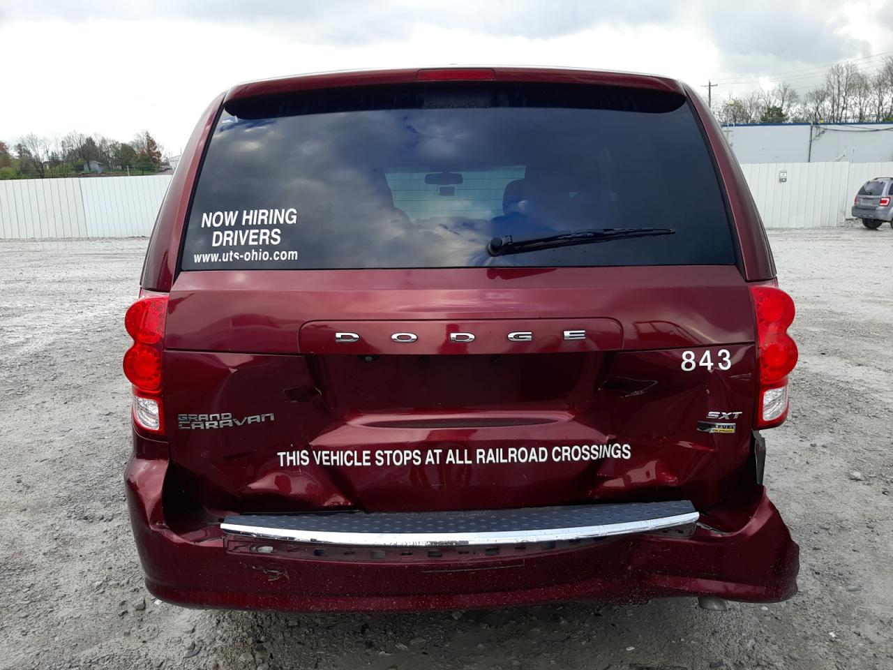 2018 Dodge Caravan VIN 2C4RDGCG2JR205694 Copart auction photo, rear end / front end damage thumbnail 6