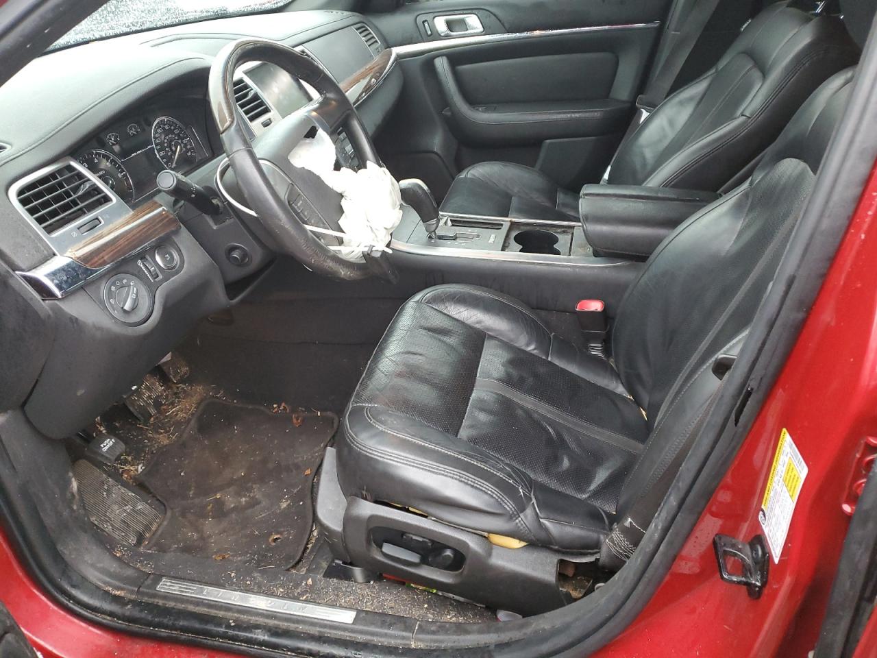 2009 Lincoln MKS VIN 1LNHM93R19G614867 Copart auction photo, front end damage thumbnail 7