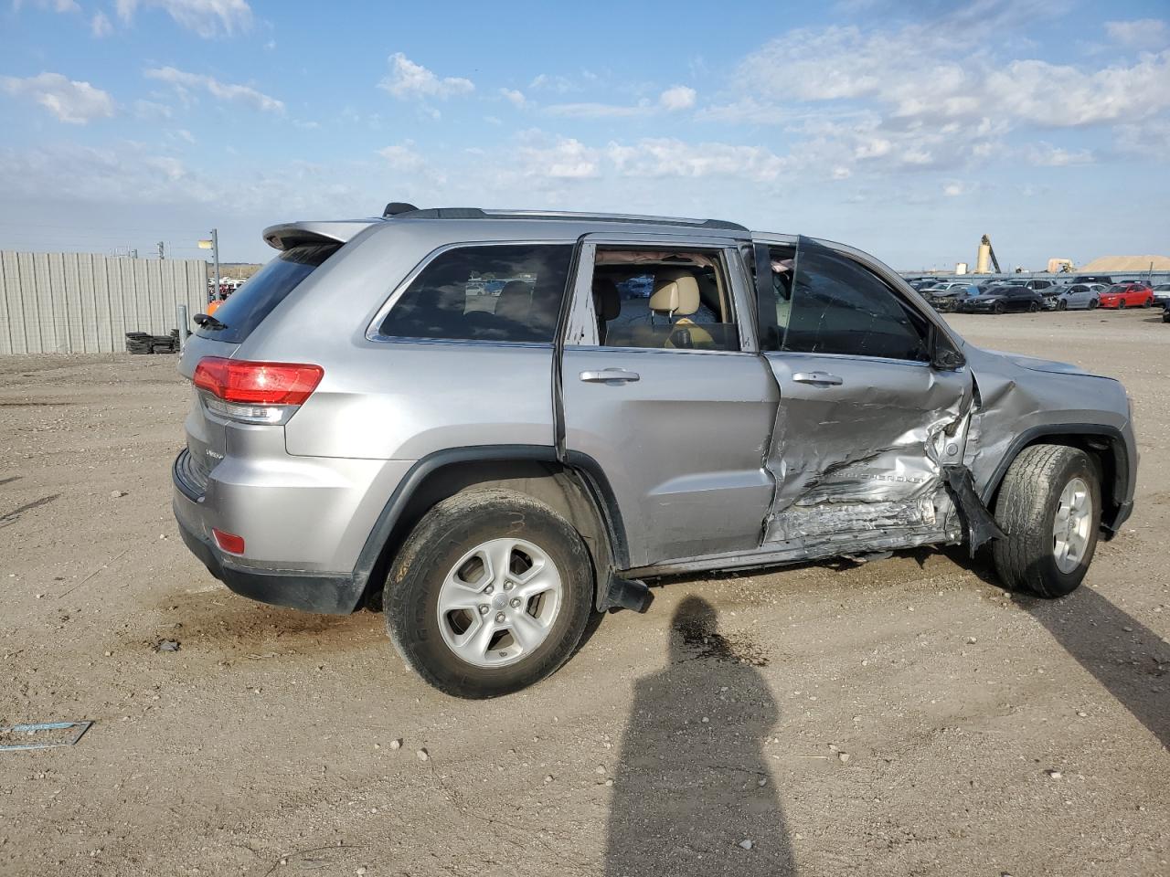 2014 Jeep Grand Cherokee VIN 1C4RJFAG5EC333660 Copart auction photo, front end / side damage thumbnail 3
