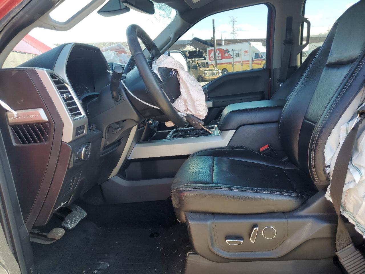 2017 Ford F350 VIN 1FT8W3DT6HEF33315 Copart auction photo, front end / top/roof damage thumbnail 7