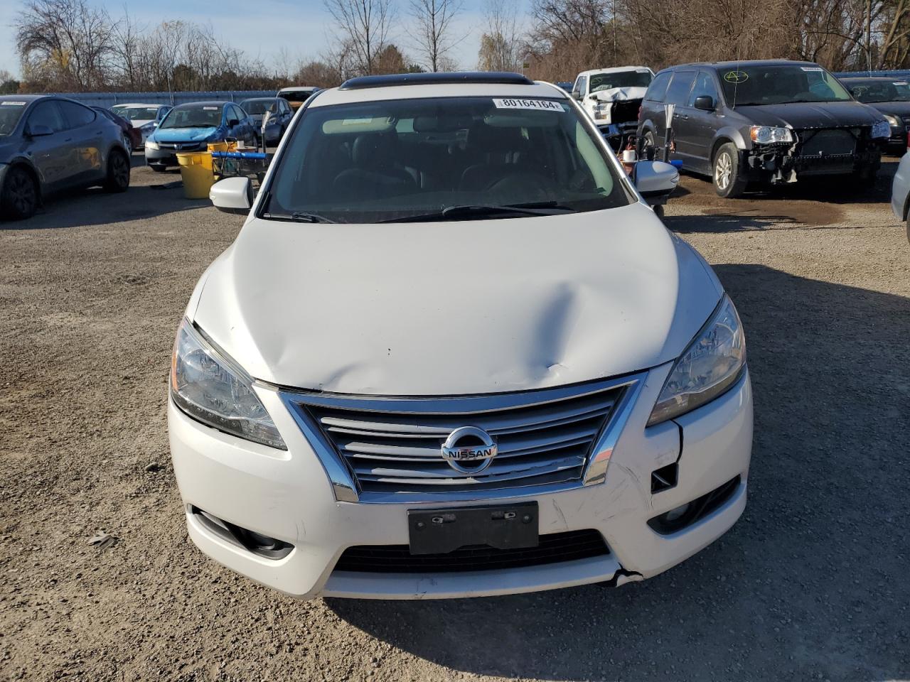 2013 Nissan Sentra VIN 3N1AB7AP4DL655888 Copart auction photo, front end damage thumbnail 5