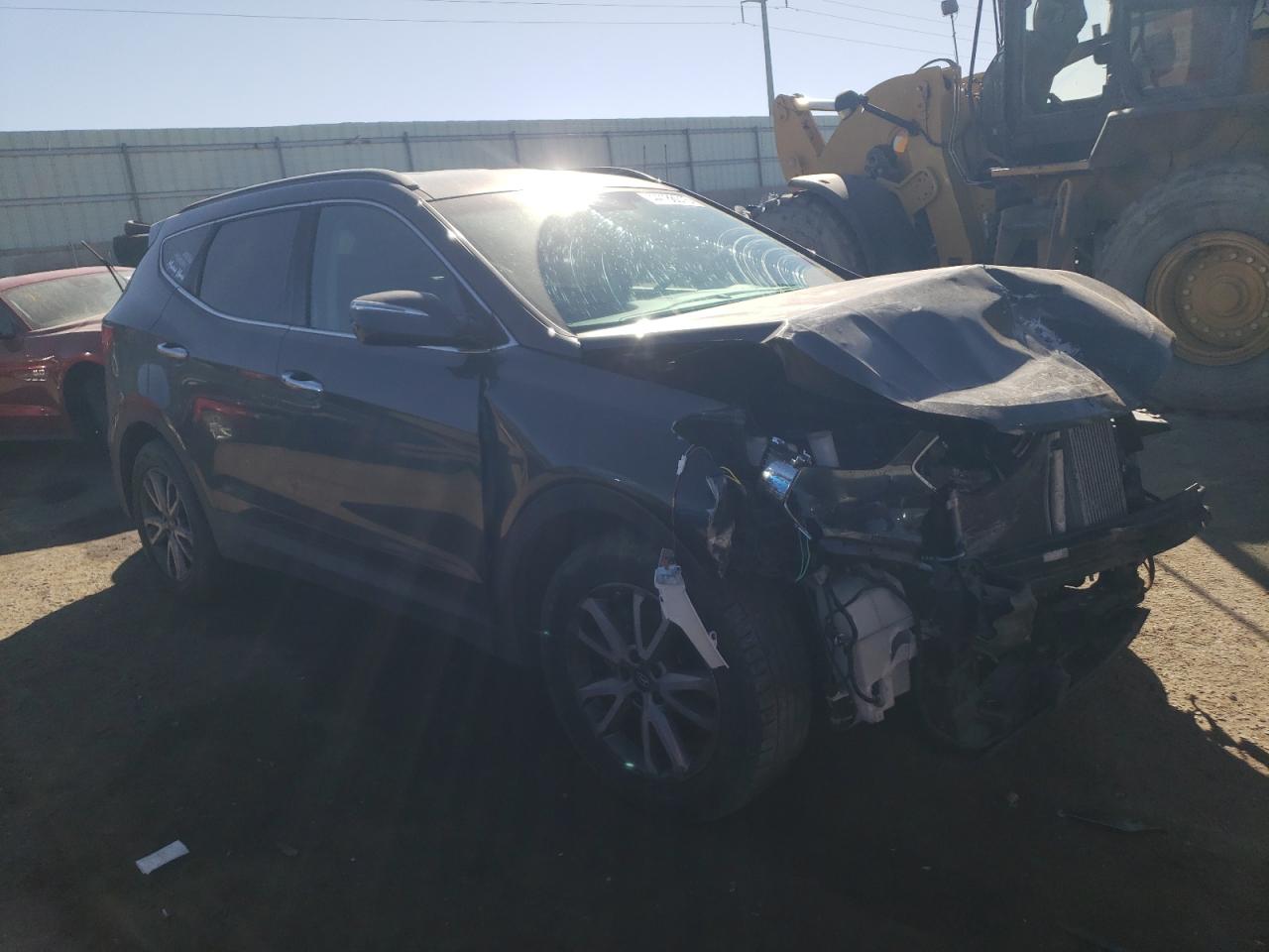 2015 Hyundai Santa Fe VIN 5XYZU3LA6FG278048 Copart auction photo, front end damage thumbnail 4