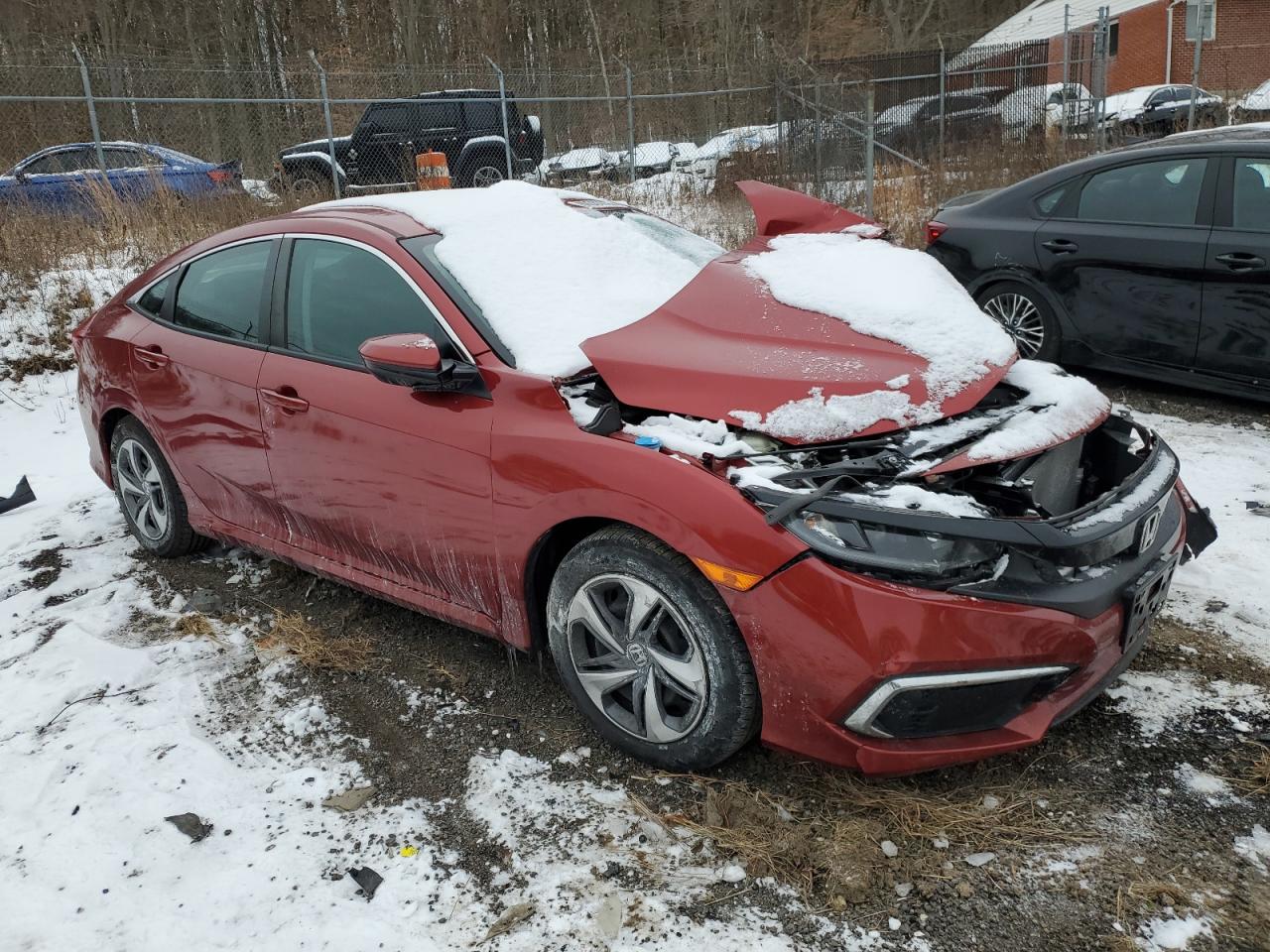 2021 Honda Civic VIN 2HGFC2F6XMH538698 Copart auction photo, front end / minor dent/scratches damage thumbnail 4