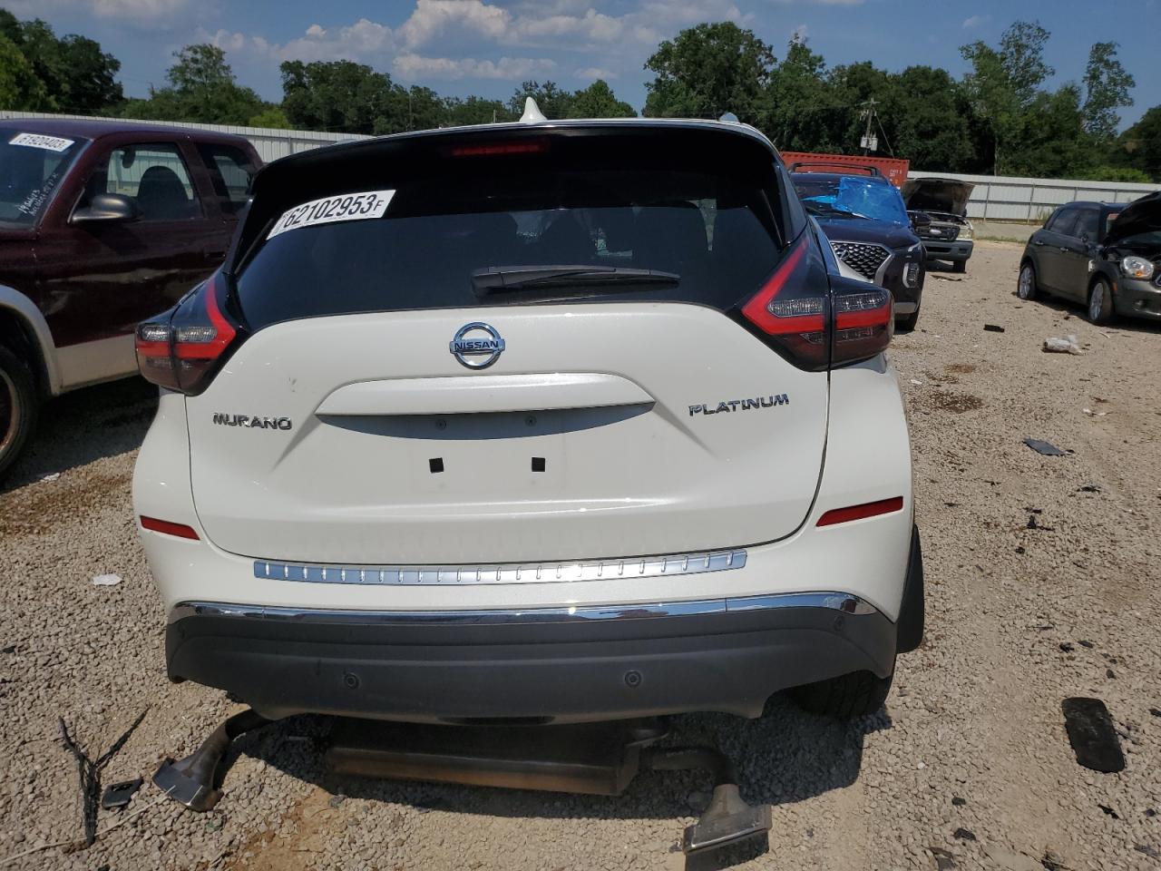 2019 Nissan Murano VIN 5N1AZ2MJ1KN151326 Copart auction photo, front end / side damage thumbnail 6