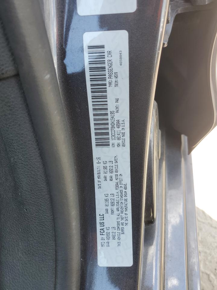 2016 Chrysler 200 VIN 1C3CCCFBXGN194195 Copart auction photo, all over damage thumbnail 12