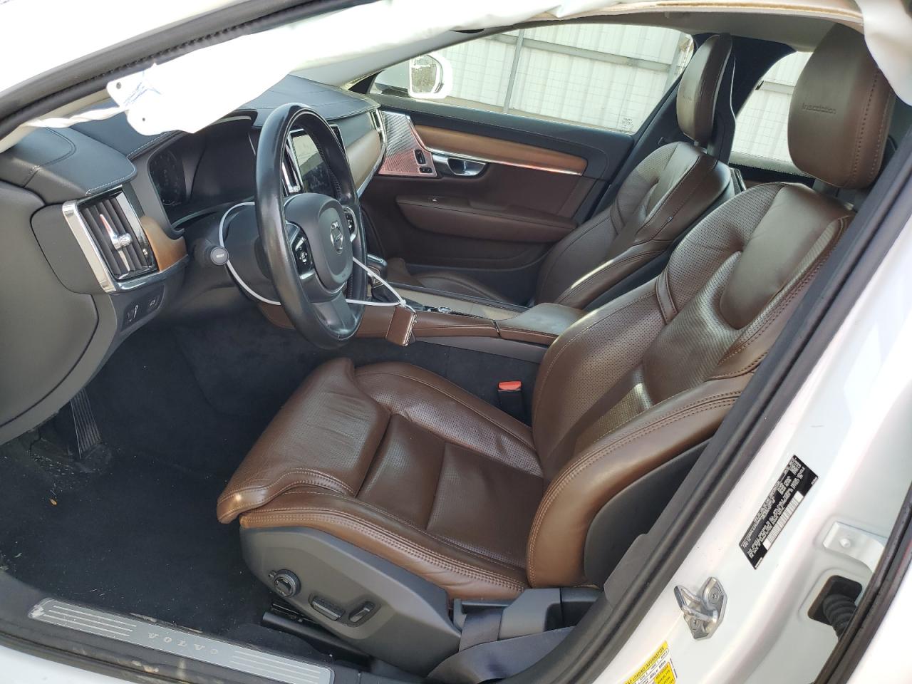 2018 Volvo S90 VIN LVY992ML6JP030408 Copart auction photo, side / rear end damage thumbnail 7