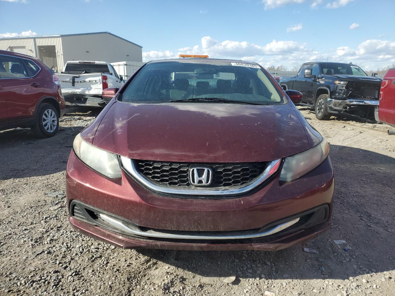 2014 Honda Civic VIN 2HGFB2F82EH552200 Copart auction photo, rear end / front end damage thumbnail 5