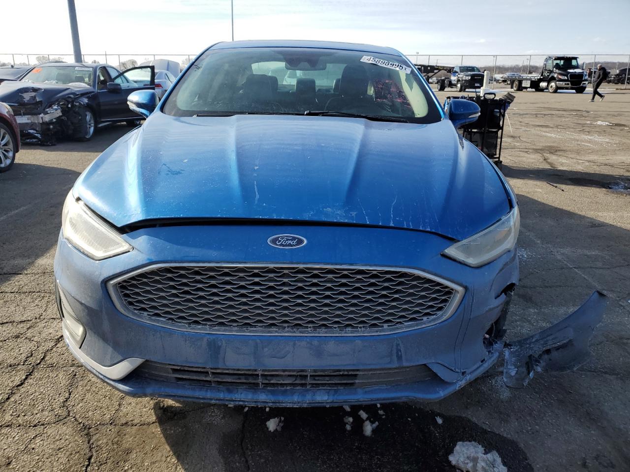 2020 Ford Fusion VIN 3FA6P0D99LR130951 Copart auction photo, front end / rear end damage thumbnail 5