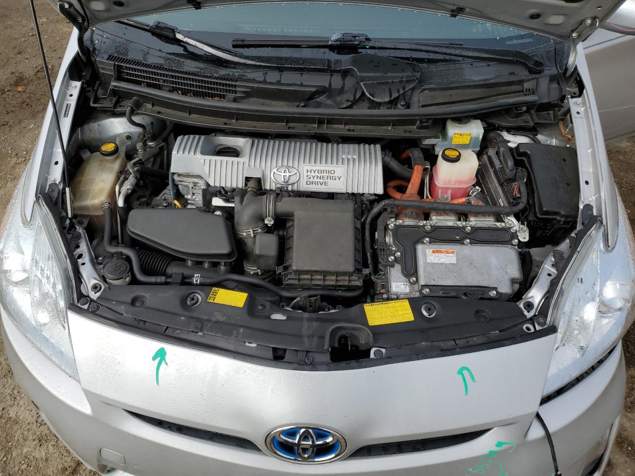 2011 Toyota Prius VIN JTDKN3DU2B5369778 Copart auction photo, front end / side damage thumbnail 12