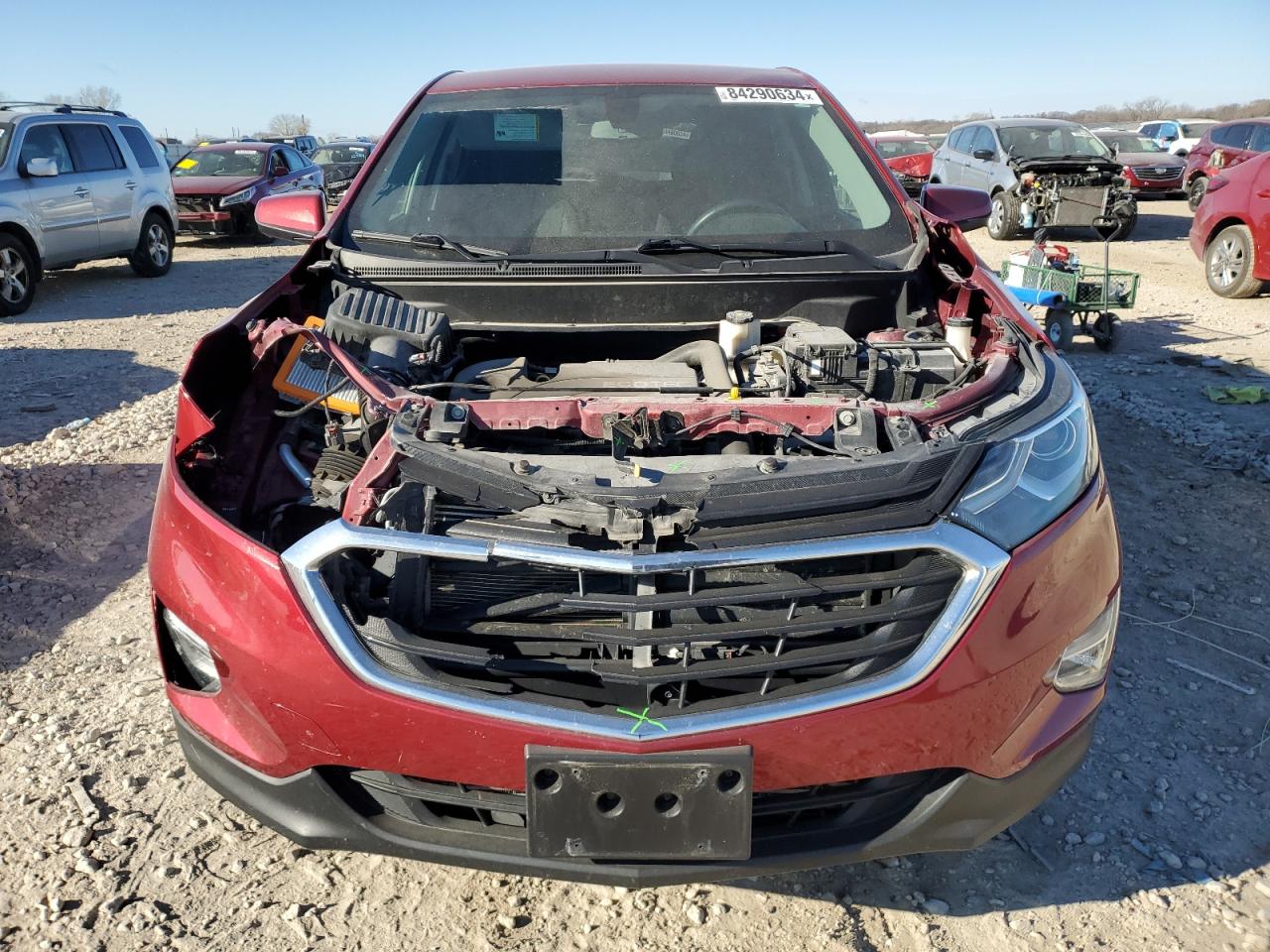 2018 Chevrolet Equinox VIN 3GNAXJEV5JL111133 Copart auction photo, front end damage thumbnail 5