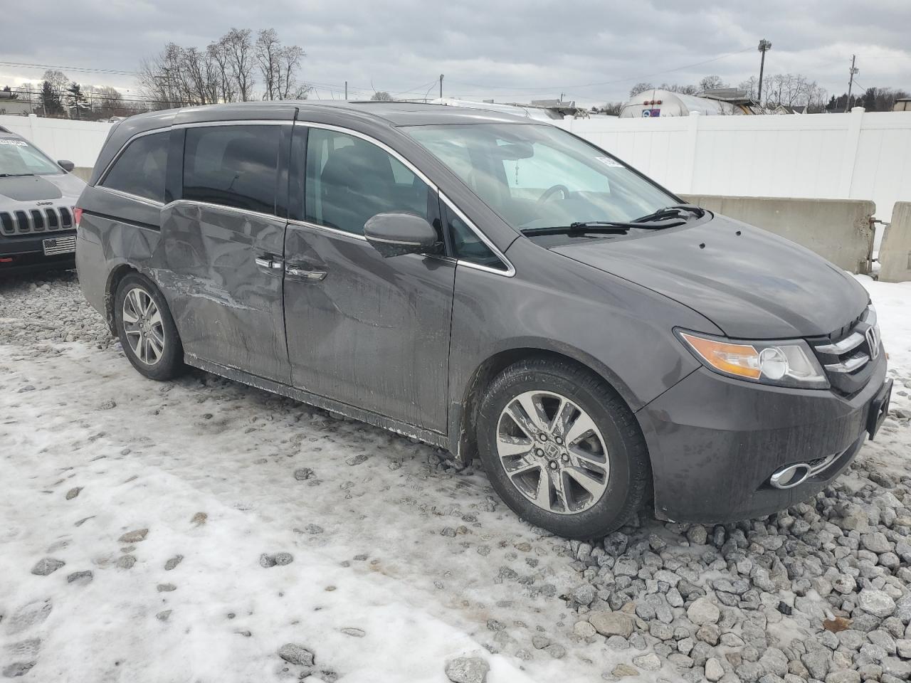 2016 Honda Odyssey VIN 5FNRL5H93GB069114 Copart auction photo, side damage thumbnail 4
