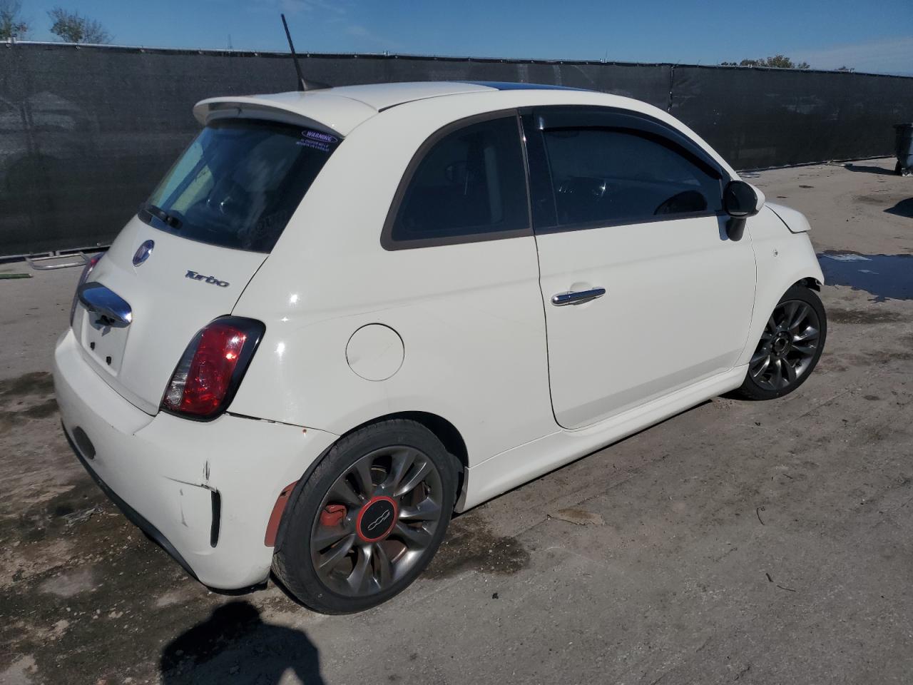 2018 Fiat 500 VIN 3C3CFFKH2JT504754 Copart auction photo, front end / rear end damage thumbnail 3