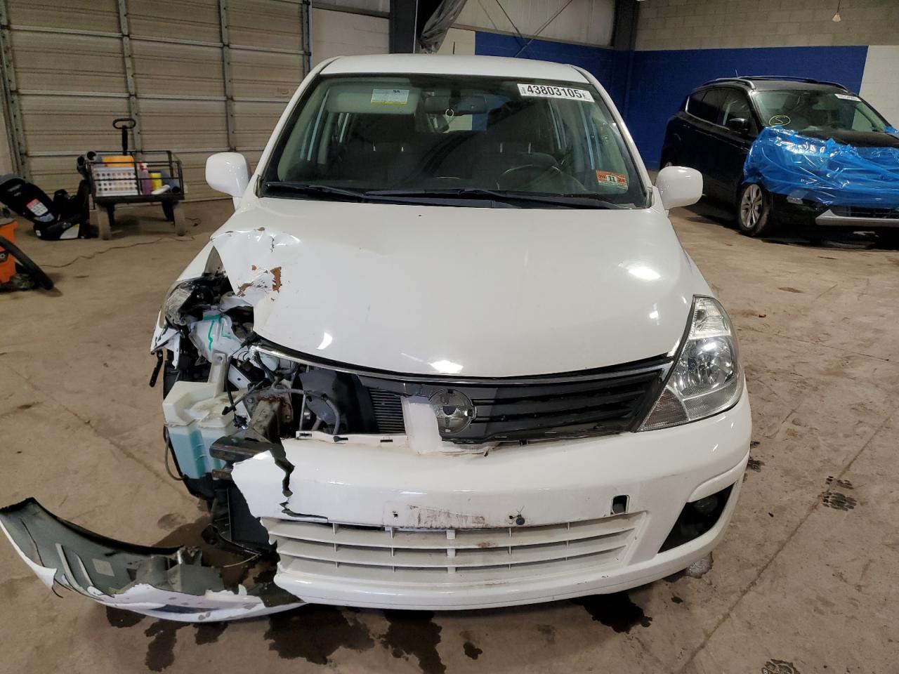 2012 Nissan Versa VIN 3N1BC1CP3CK199687 Copart auction photo, front end / side damage thumbnail 5