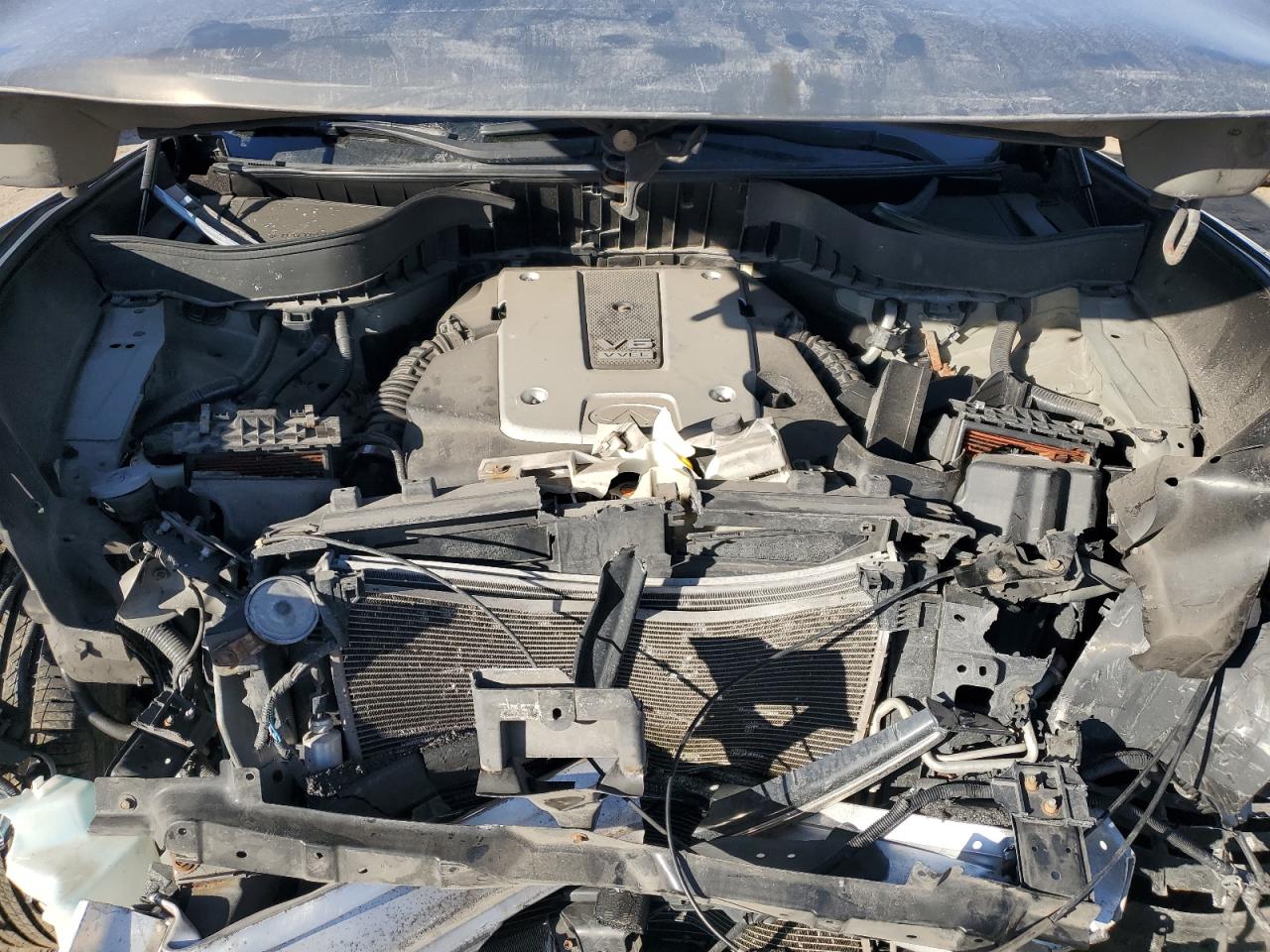 2013 Infiniti FX VIN JN8CS1MW1DM170477 Copart auction photo, front end damage thumbnail 12