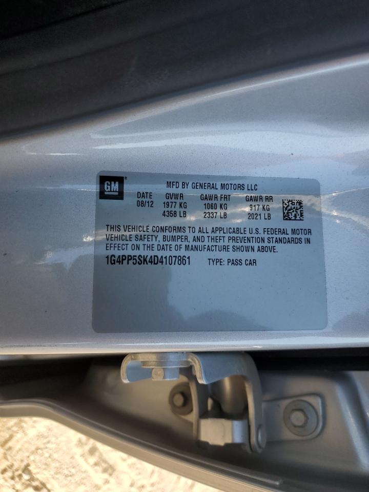 2013 Buick Verano VIN 1G4PP5SK4D4107861 Copart auction photo, front end damage thumbnail 13