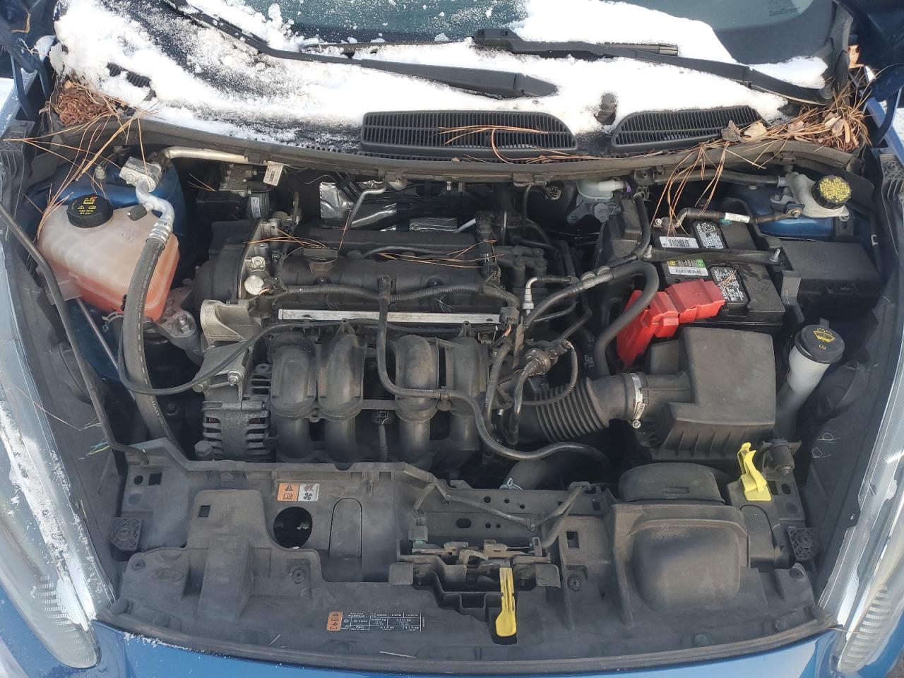 2018 Ford Fiesta VIN 3FADP4BJ6JM138656 Copart auction photo, side / front end damage thumbnail 11